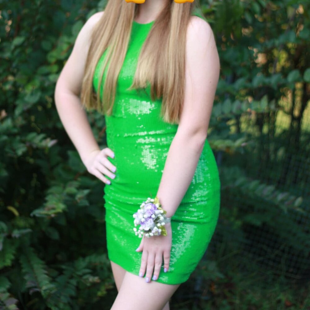 Formal Homecoming Alice + Olivia dress